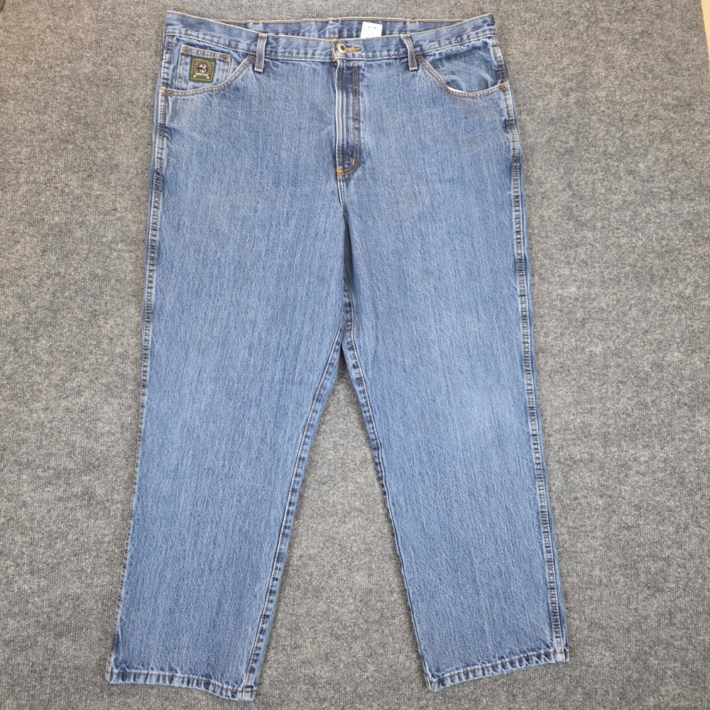 Cinch Jeans Mens 42x30 Blue Denim Green Tab Relaxed Fit Straight Leg Workwear